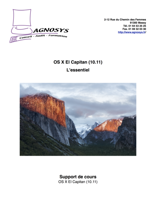 OS X El Capitan : L'essentiel