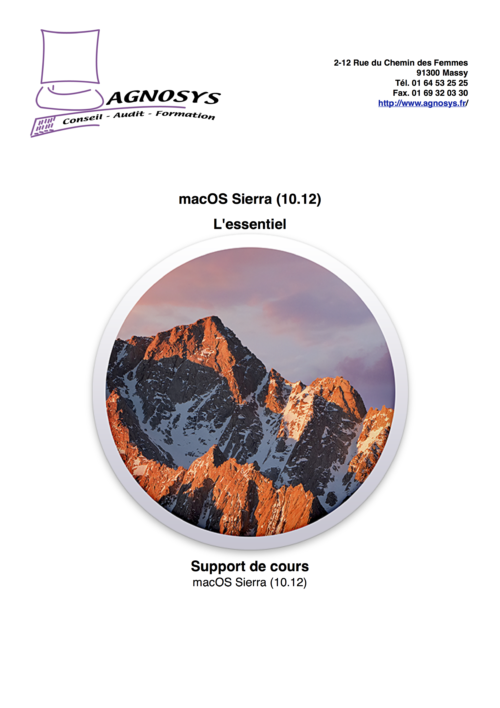 macOS Sierra : L'essentiel