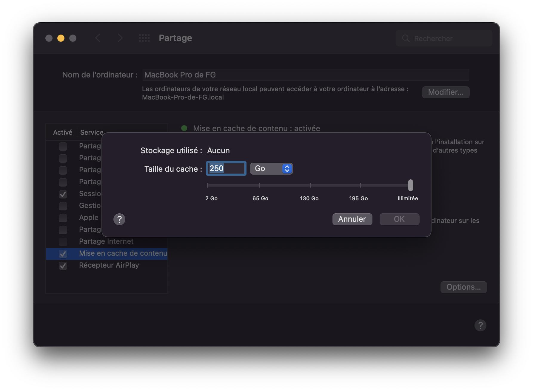 Configurer la mise en cache de contenu de macOS - Agnosys