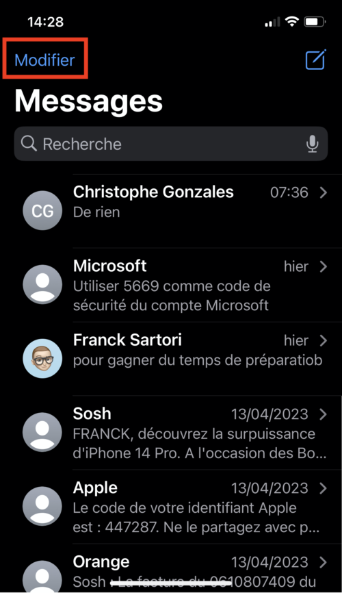 Comment récupérer des messages supprimés sur iPhone Agnosys