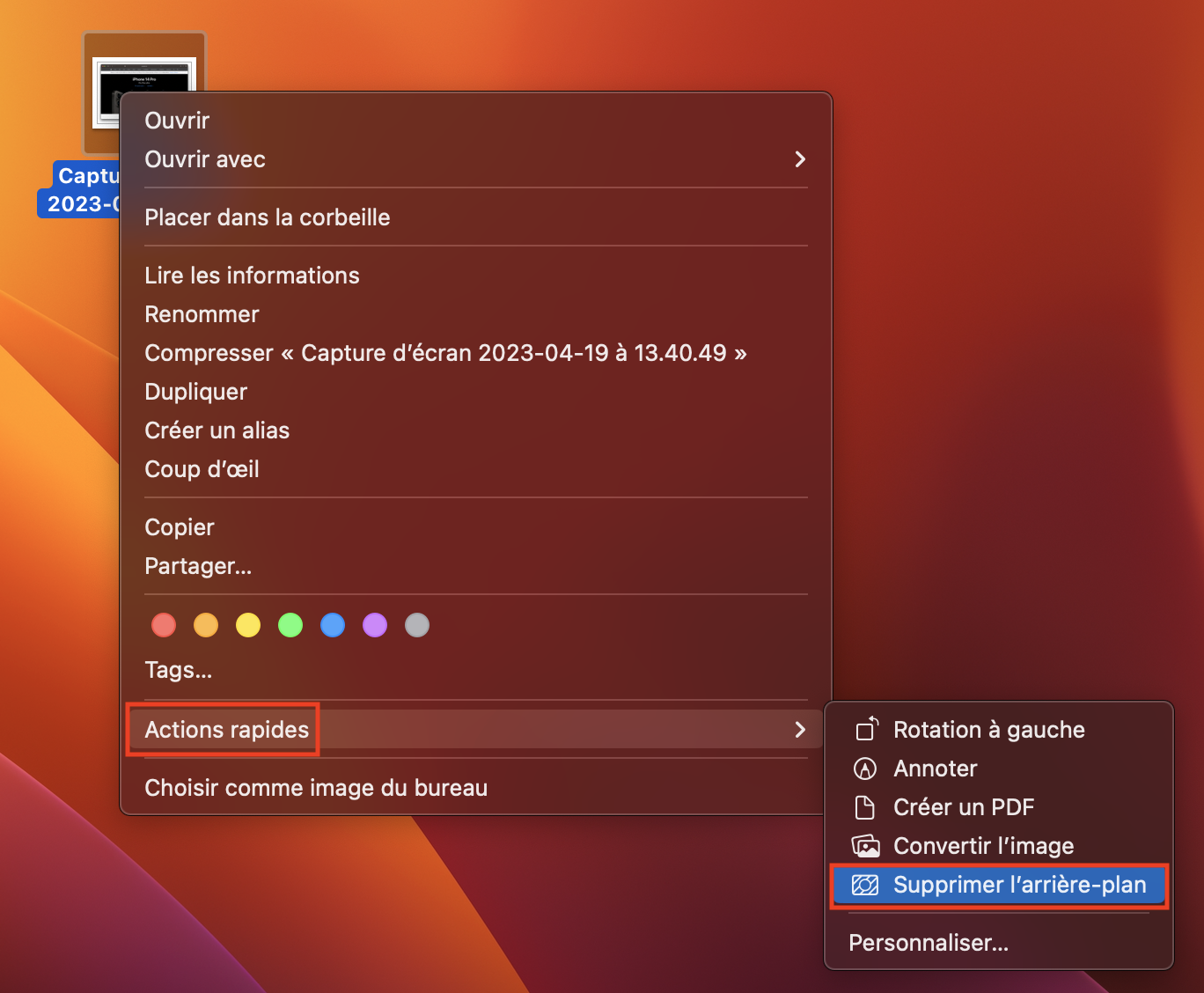 comment enlever l arrière plan d une image sur mac